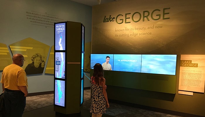 Visitors viewing the Adirondack Experience